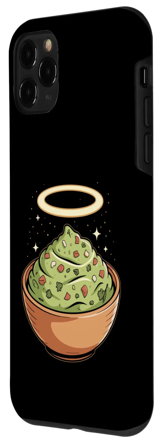 Holy Guac, Haloed Guacamole in Molcajete Case for iPhone 11 Pro