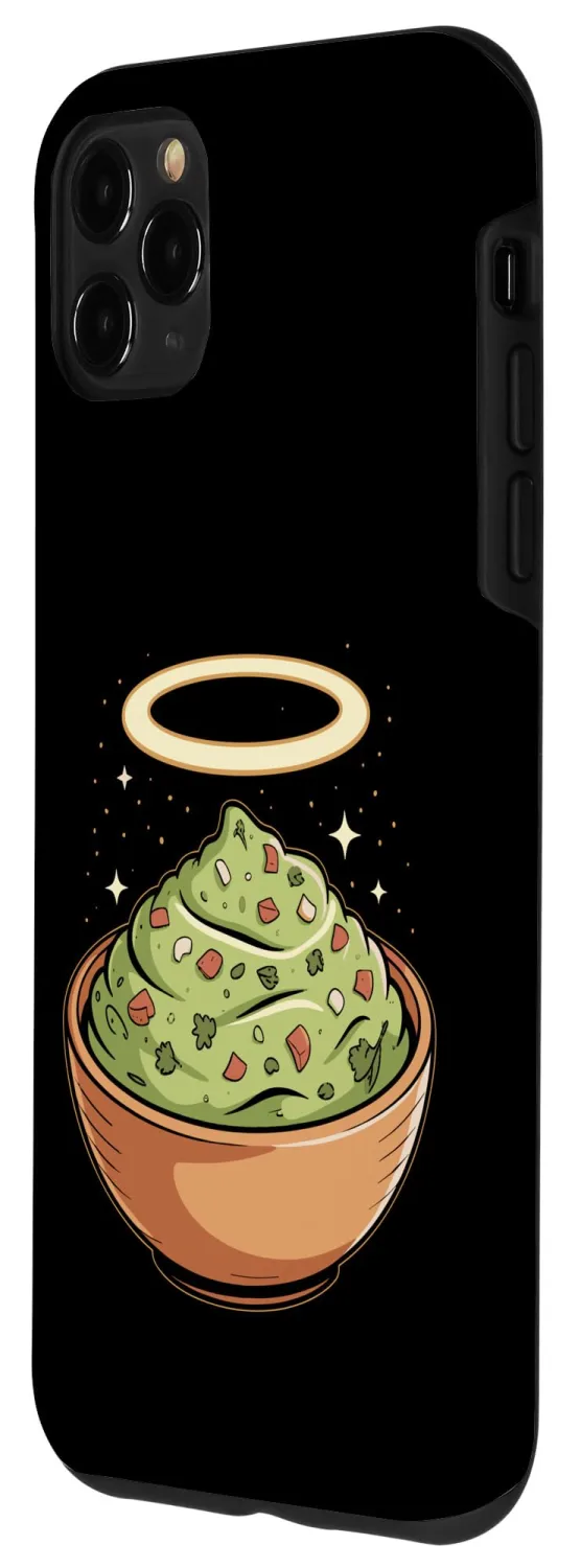 Holy Guac, Haloed Guacamole in Molcajete Case for iPhone 11 Pro Max