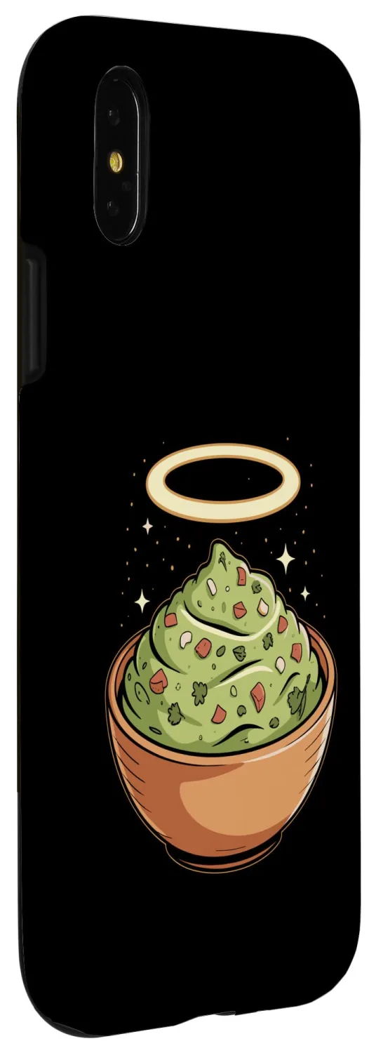 Holy Guac, Haloed Guacamole in Molcajete Case for iPhone X/XS