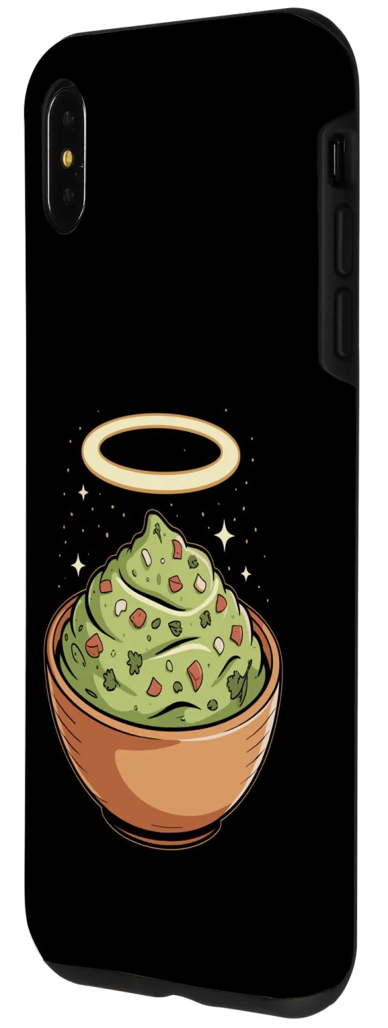Holy Guac, Haloed Guacamole in Molcajete Case for iPhone Xs Max