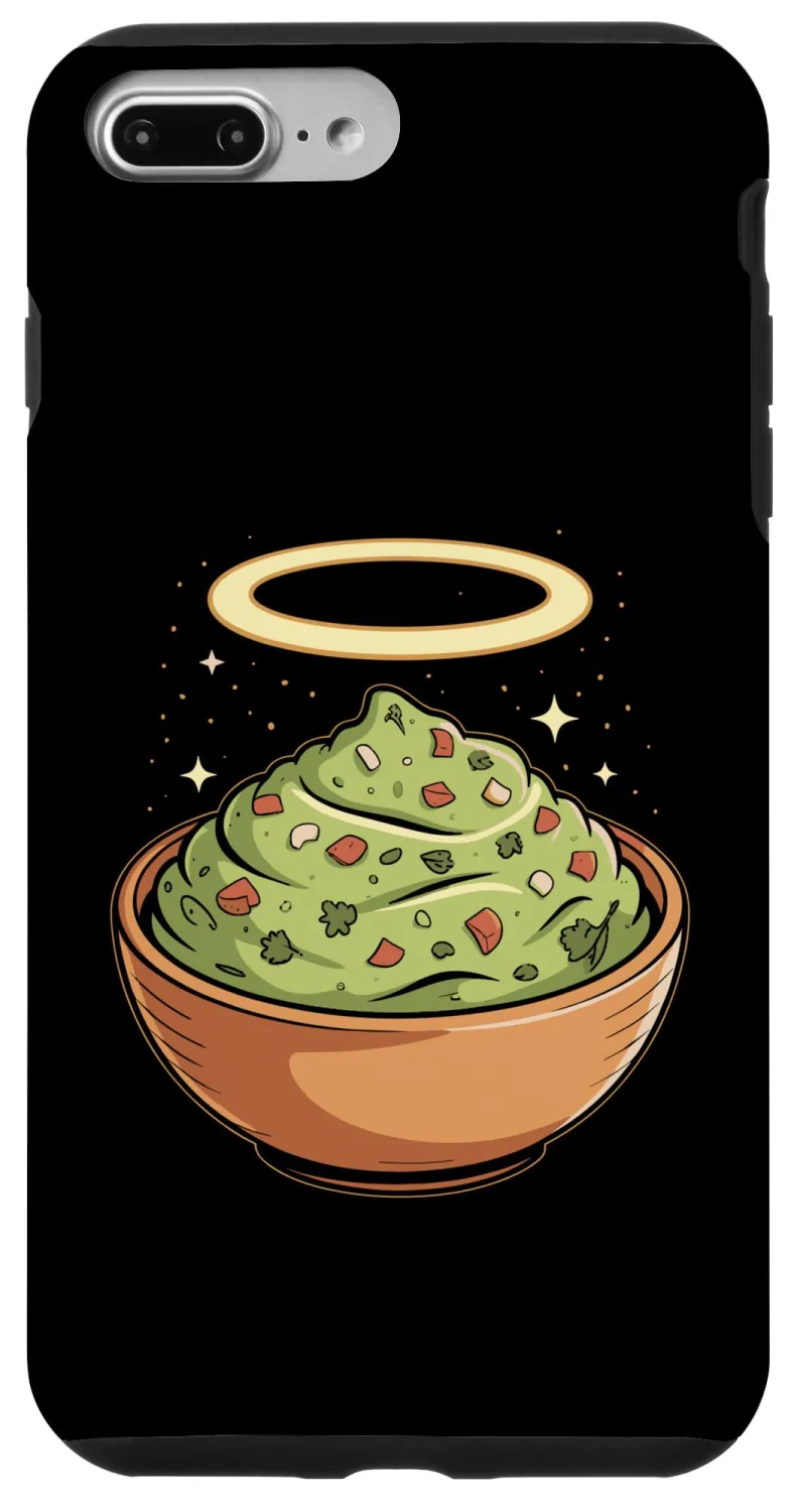 Holy Guac, Haloed Guacamole in Molcajete Case for iPhone 7 Plus/8 Plus
