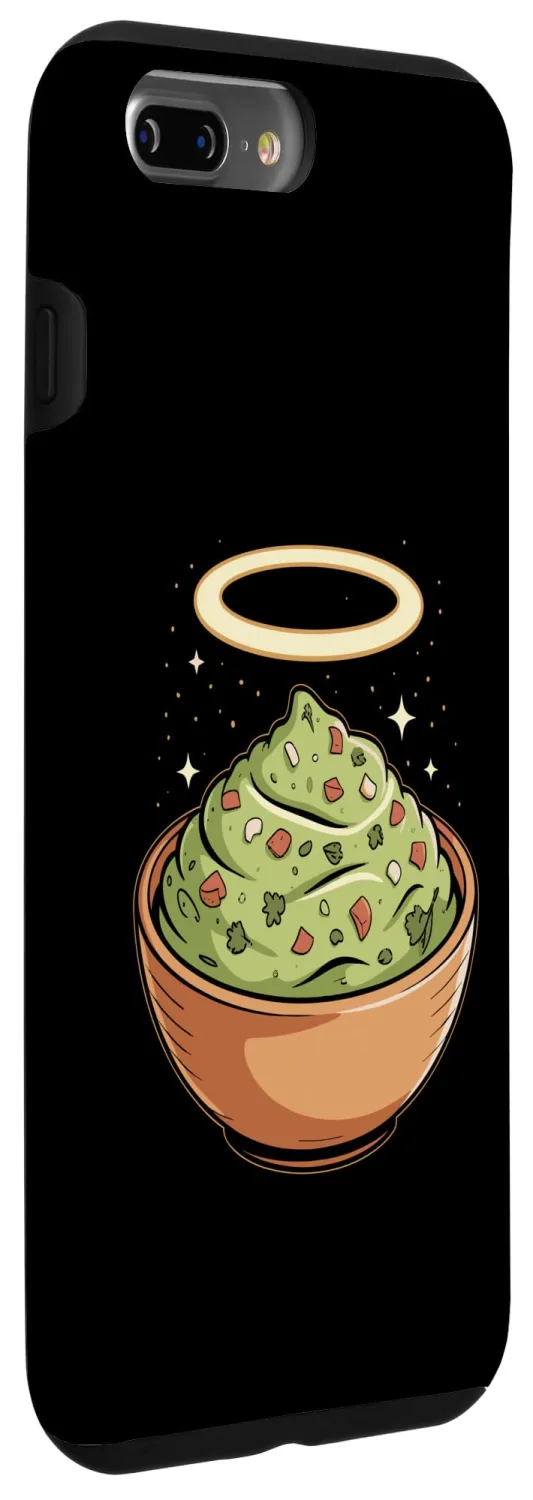 Holy Guac, Haloed Guacamole in Molcajete Case for iPhone 7 Plus/8 Plus