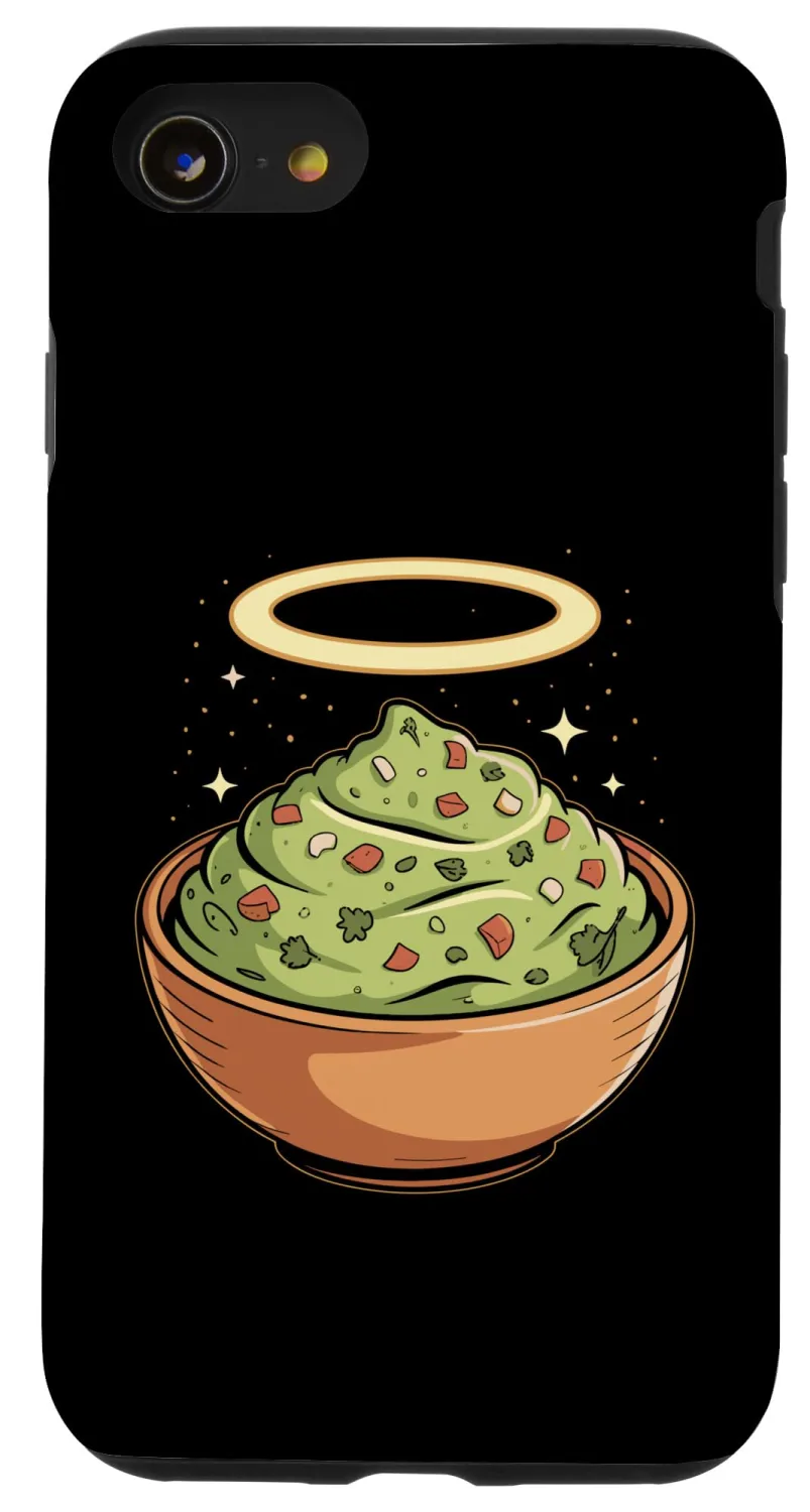 Holy Guac, Haloed Guacamole in Molcajete Case for iPhone SE (2020) / 7/8