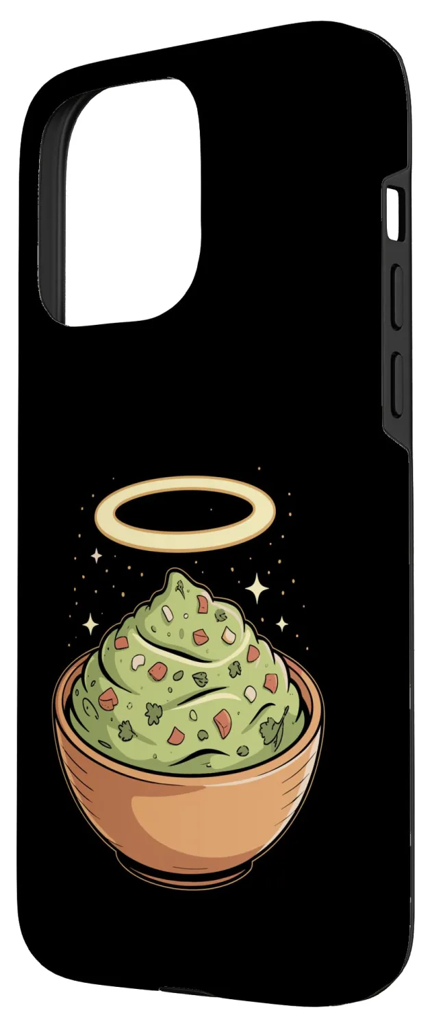 Holy Guac, Haloed Guacamole in Molcajete Case for iPhone 15 Pro Max