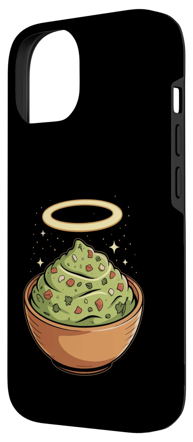 Holy Guac, Haloed Guacamole in Molcajete Case for iPhone 14