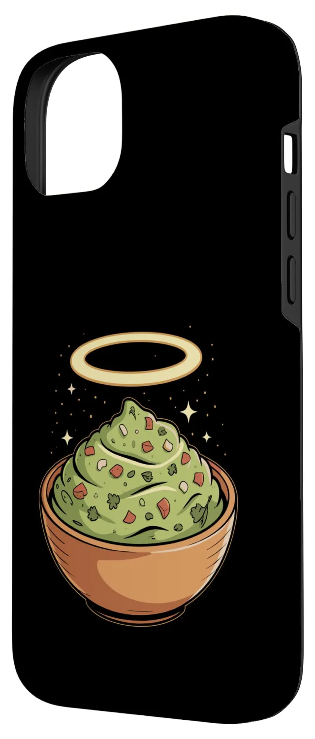 Holy Guac, Haloed Guacamole in Molcajete Case for iPhone 14 Plus