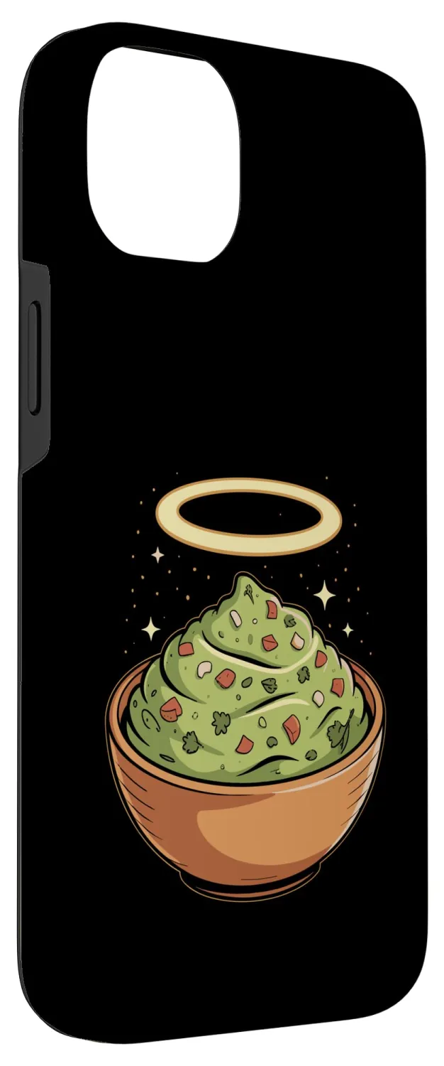 Holy Guac, Haloed Guacamole in Molcajete Case for iPhone 14 Plus