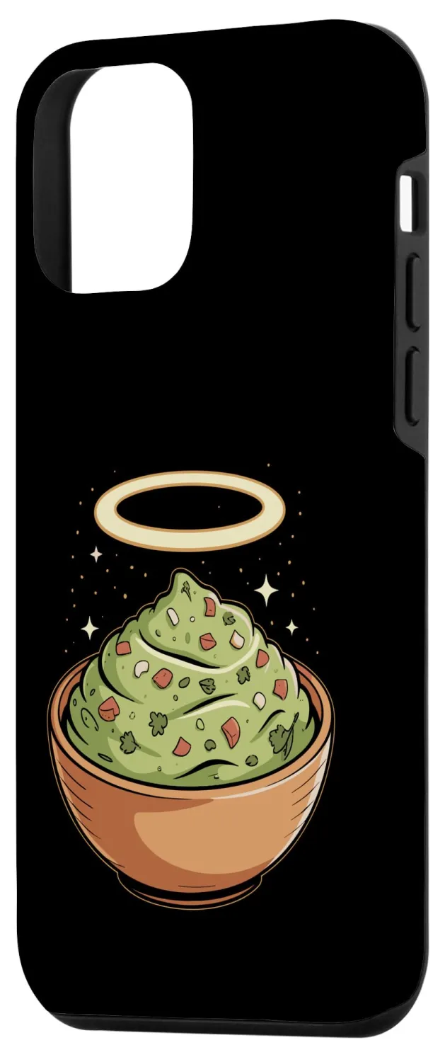 Holy Guac, Haloed Guacamole in Molcajete Case for iPhone 12 mini