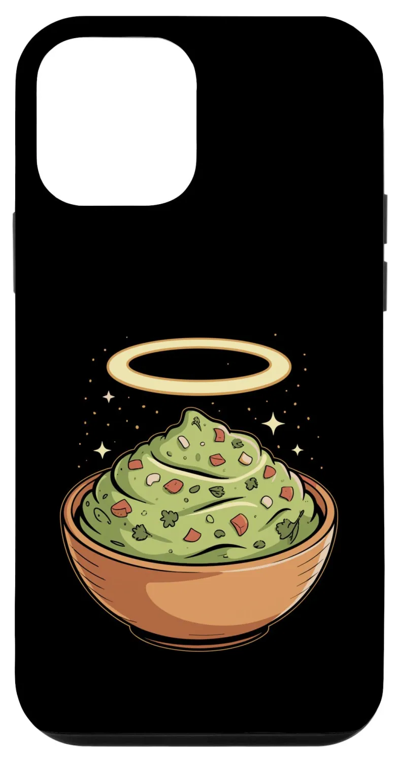 Holy Guac, Haloed Guacamole in Molcajete Case for iPhone 12 mini
