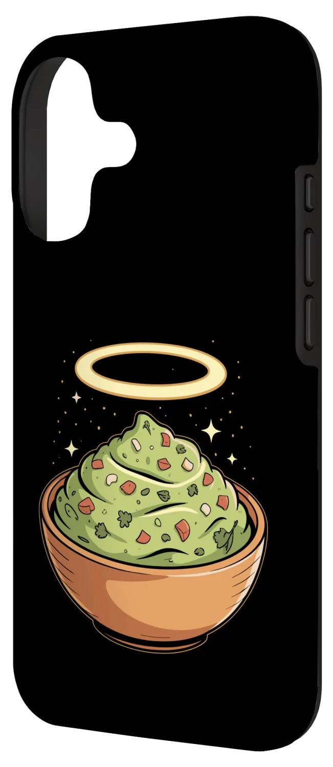 Holy Guac, Haloed Guacamole in Molcajete Case for iPhone 17