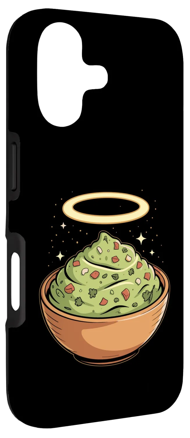 Holy Guac, Haloed Guacamole in Molcajete Case for iPhone 17
