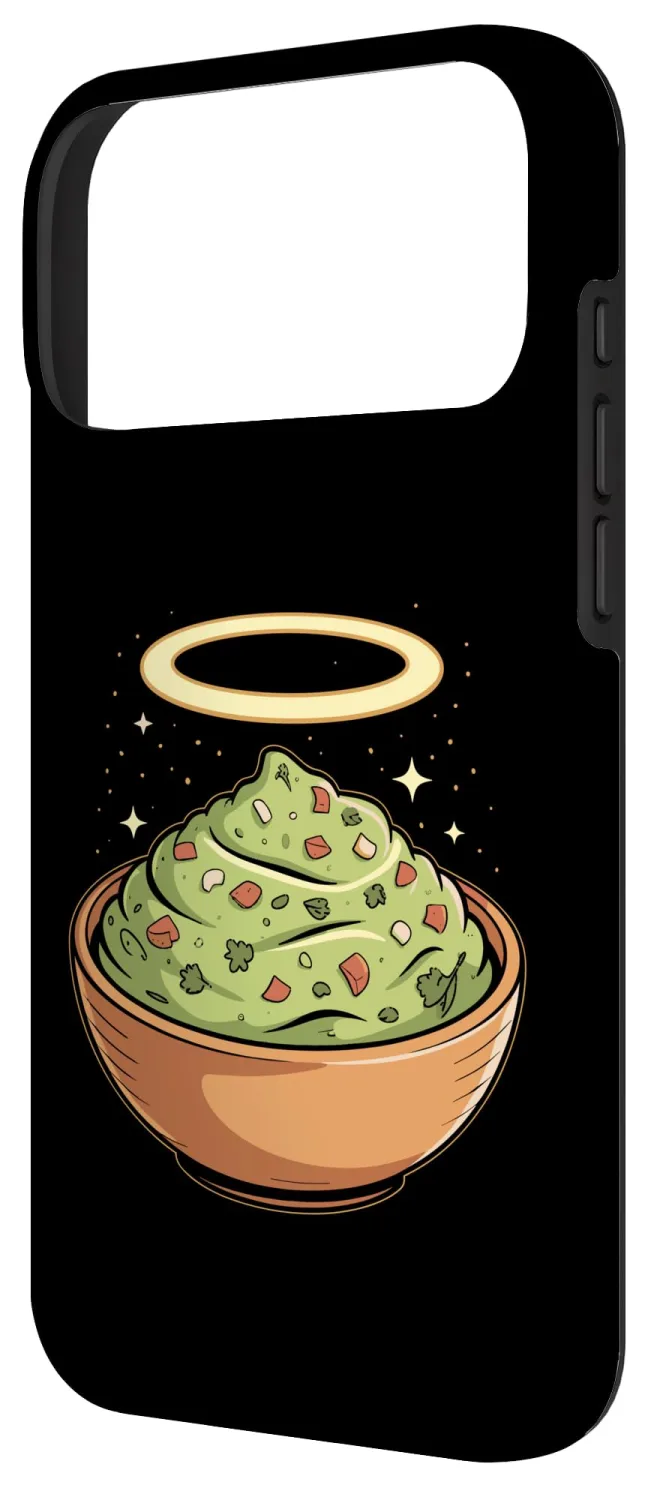 Holy Guac, Haloed Guacamole in Molcajete Case for iPhone 17 Pro Max
