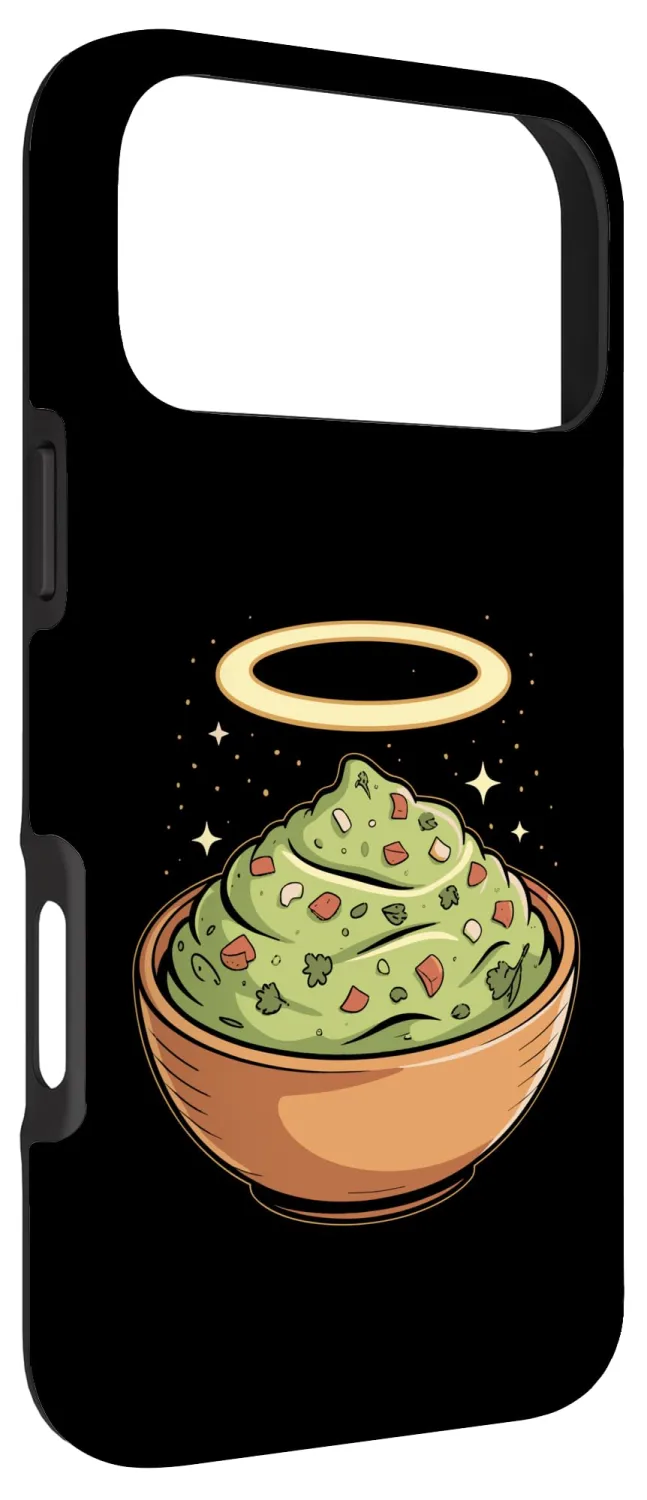 Holy Guac, Haloed Guacamole in Molcajete Case for iPhone 17 Pro Max