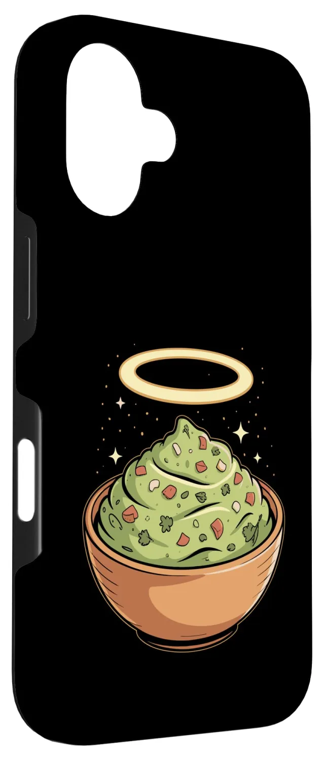 Holy Guac, Haloed Guacamole in Molcajete Case for iPhone 16