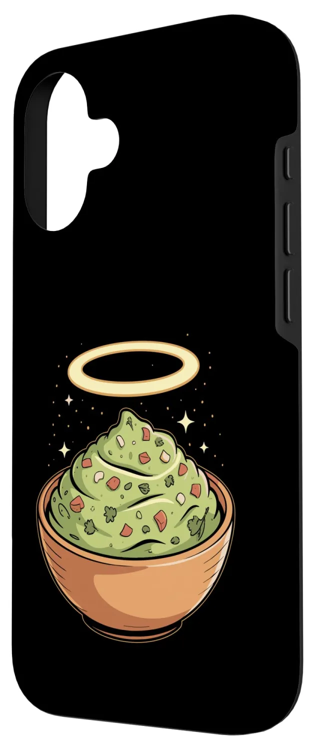 Holy Guac, Haloed Guacamole in Molcajete Case for iPhone 16