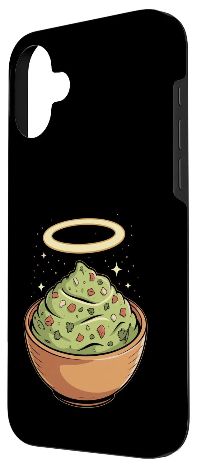 Holy Guac, Haloed Guacamole in Molcajete Case for iPhone 16 Plus