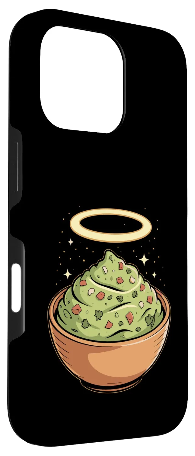 Holy Guac, Haloed Guacamole in Molcajete Case for iPhone 16 Pro