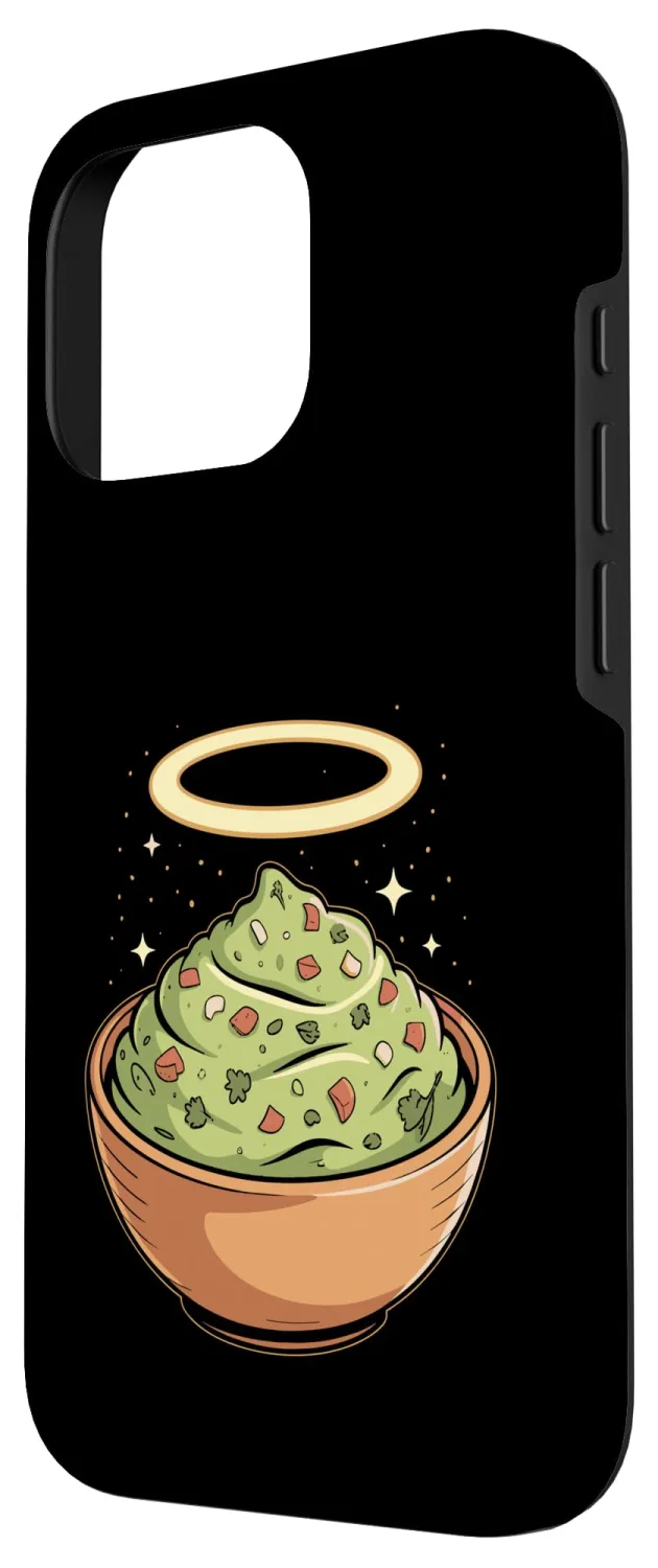 Holy Guac, Haloed Guacamole in Molcajete Case for iPhone 16 Pro