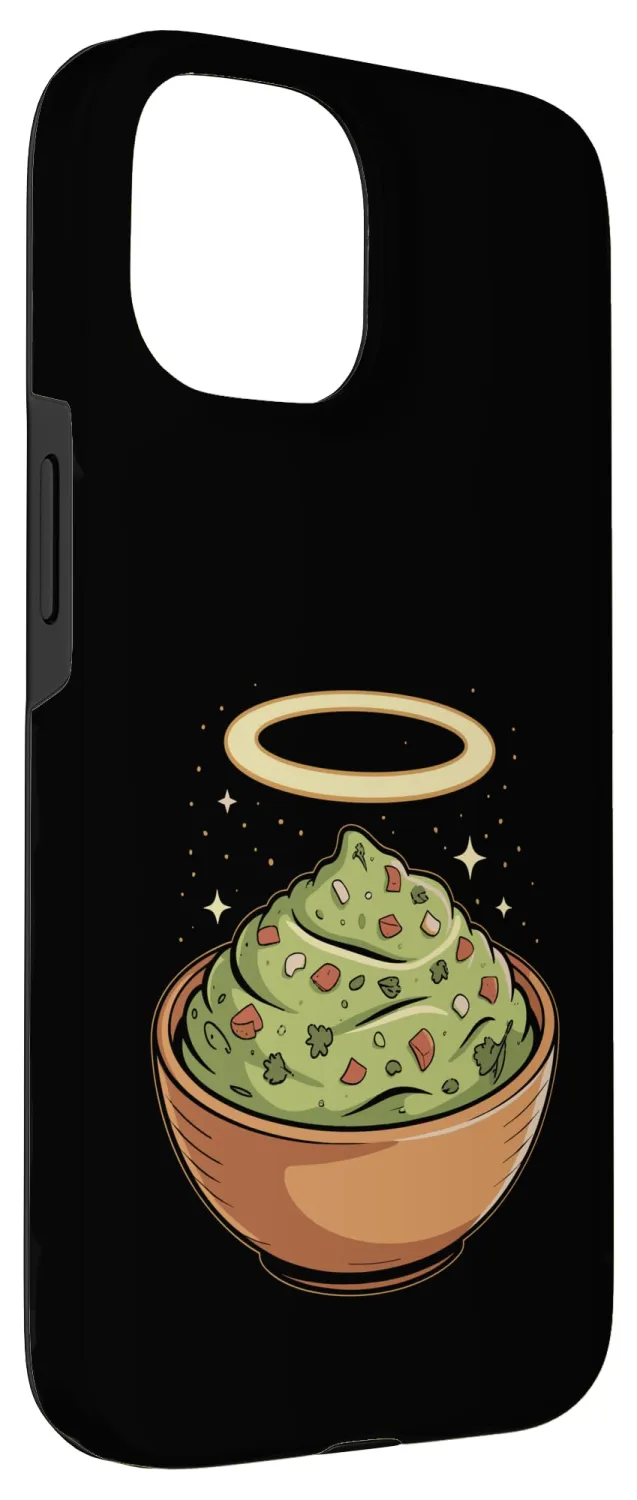 Holy Guac, Haloed Guacamole in Molcajete Case for iPhone 15
