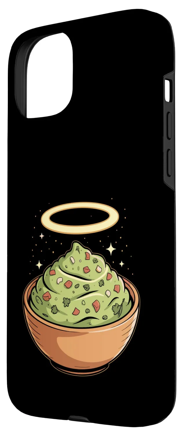 Holy Guac, Haloed Guacamole in Molcajete Case for iPhone 15 Plus
