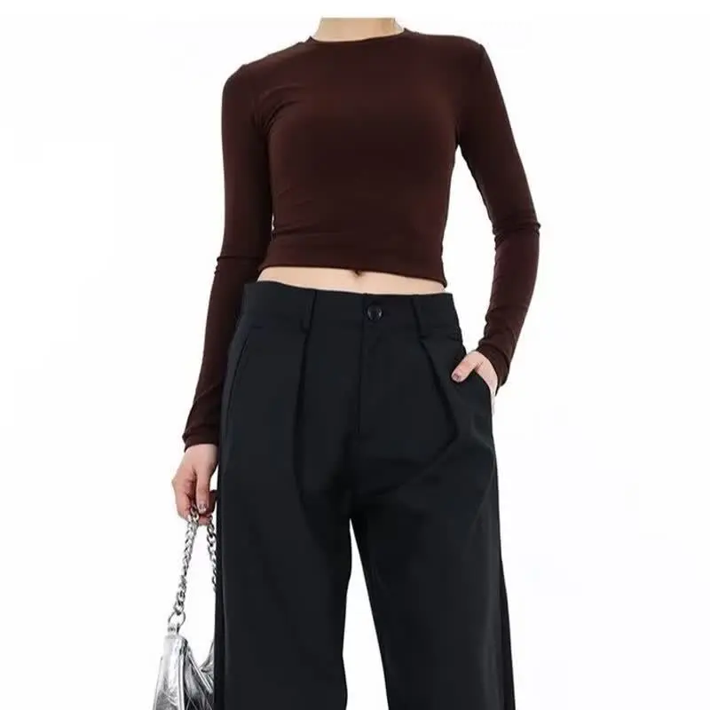 Women's Retro Pleated Trendy Long Pants