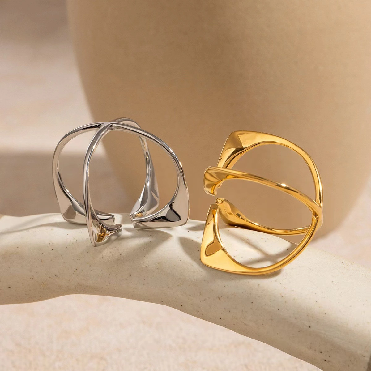 Personalized Fashionable Cool-girl Style Alloy Open Ring