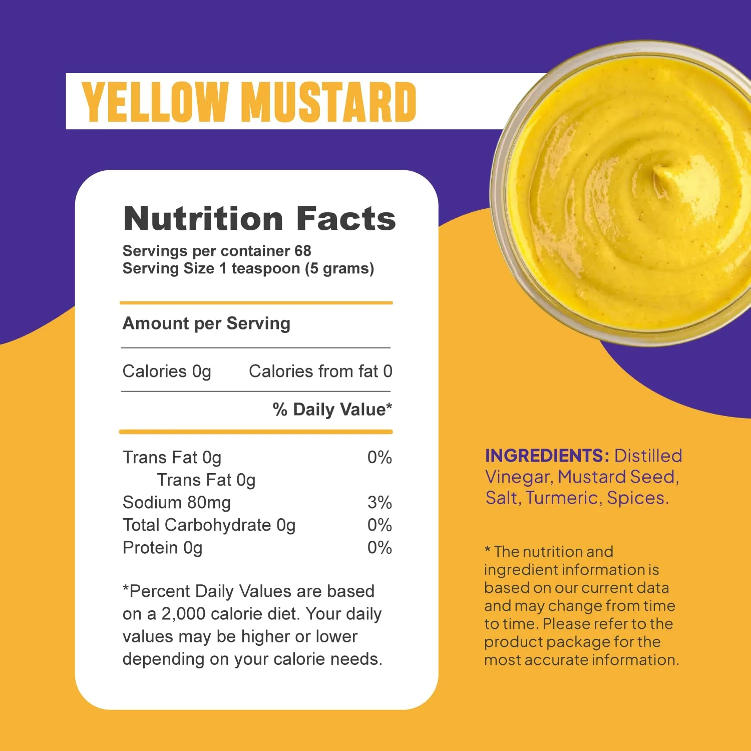 McCaffrey Yellow Mustard – Classic Smooth Mustard with Clean Ingredients – Perfect Condiment for Hot Dogs, Burgers, Sandwiches & Everyday Cooking – Squeeze Bottle - 0 Cal - Gluten Free - Vegan