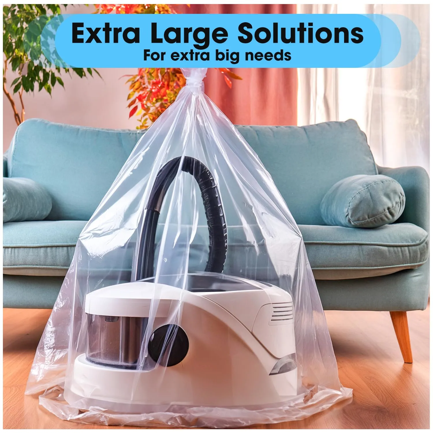 Besti Large Clear Plastic Bags – 10-Pcs 32x48-inch Extra Large Storage Bags – Packing Bags for Suitcases, Luggage, Large Items – Heavy-Duty Moving Bags for Protection and Storage