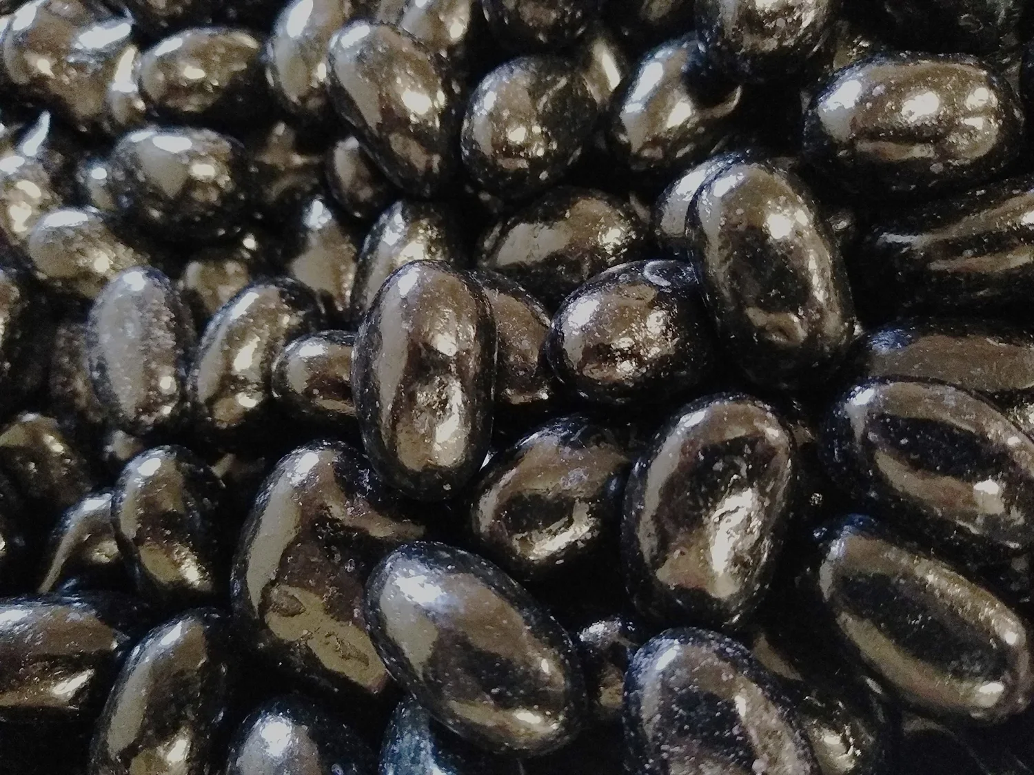 Jumbo Extra Large Fresh Chewy Black Licorice Jelly Beans - 1.5 lb Bulk Bag of Nostalgic Sweet Treat