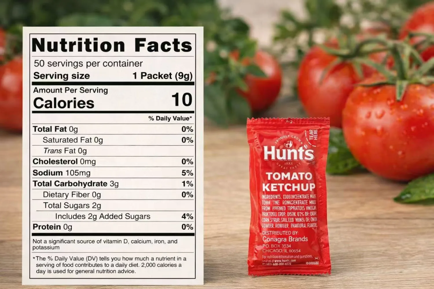 50 Ketchup Packets and 50 Mustard Packets - 100 Total Condiment Packs Individually Wrapped For Restaurants, Food Trucks, Take Out, Travel and Everyday Use