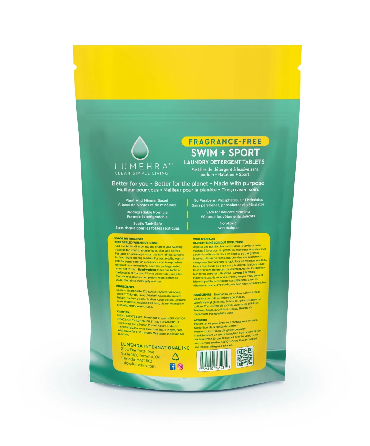 Fragrance-Free Swim + Sport Laundry Detergent Tablets Qty (10) Pre-Measured Tablets – No Measuring, No Mess Made for Swimwear and Activewear