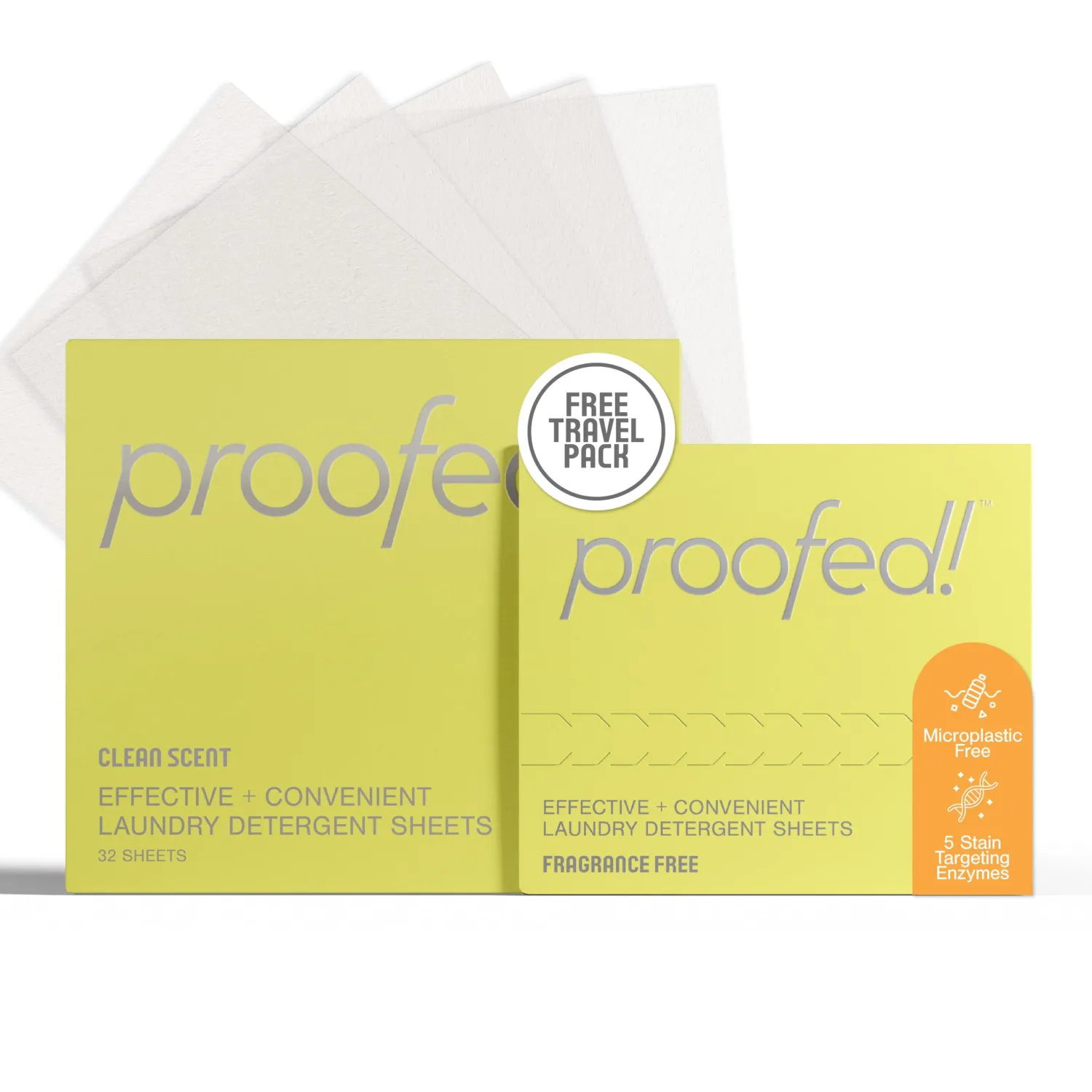 Laundry Soap Sheets – Clean Scent - Laundry Detergent Sheets, Hypoallergenic Detergent for Sensitive Skin – Plastic-Free, Non Toxic, Eco Friendly Washer Detergent – 32 Loads - Made in USA
