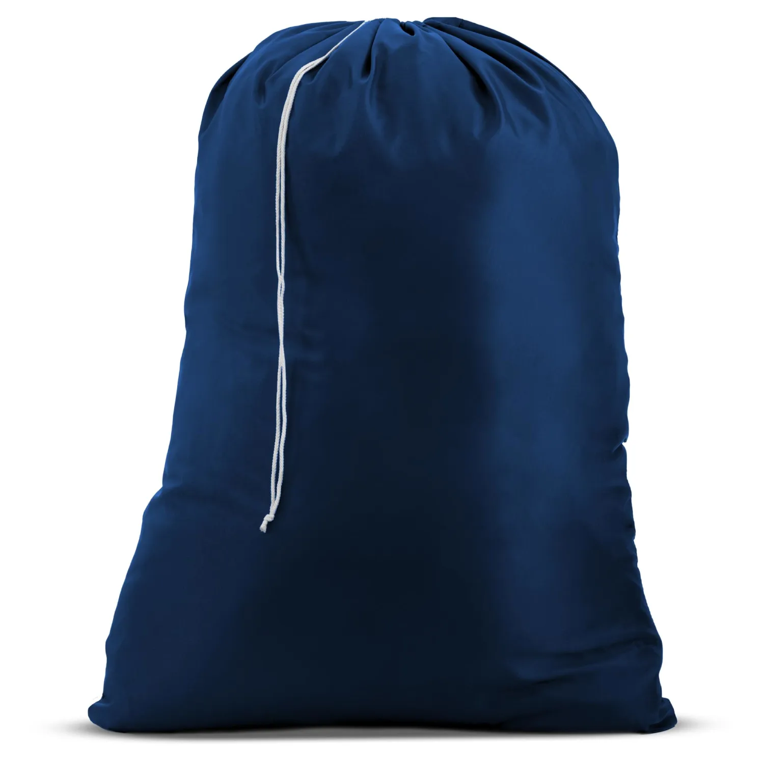 Nylon XL Laundry Bag - Locking Drawstring Closure and Machine Washable. These Bags will Fit a Laundry Basket or Hamper and Strong Enough to Carry up to Three Loads of Clothes (Navy Blue, 30" x 40")