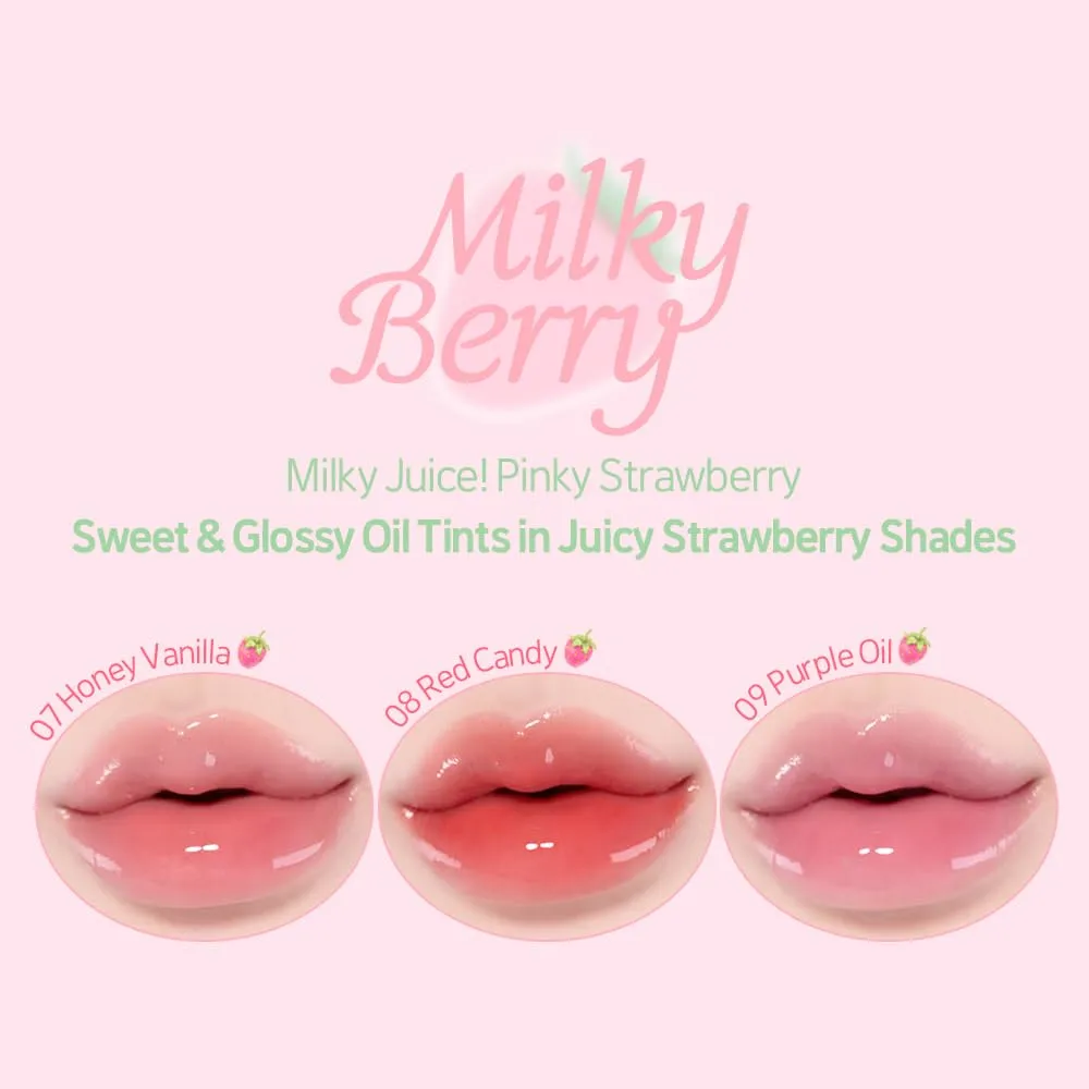 ETUDE Dear Darling Oil Tint #8 Red Candy (0.14 fl.oz) | High Moisturizing and Strong Hydrating Lip Oil/Lip Gloss | Smooth and Moist Lips | Non-Sticky Lip Oil Tint For Dry Lips | Korean Makeup