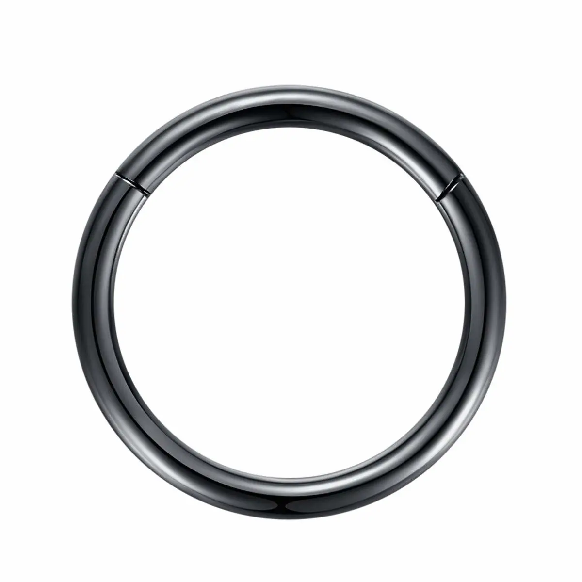 ORANGELOVE Hypoallergenic Nose Rings 20G 18G 16G 14G 12G 10G 8G 316l Surgical Steel Septum Jewelry Hinged Segment Ring Body Piercing Nose Hoop Lip Rings Nose Helix Cartilage Rook Earrings