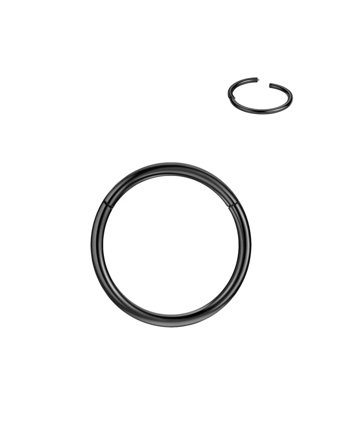FANSING Men Women 316L Surgical Steel Hinged Nose Rings Hoop for Nostril Septum Cartilage Helix Daith Tragus Rook Conch Lip Ear Lobe Piercings