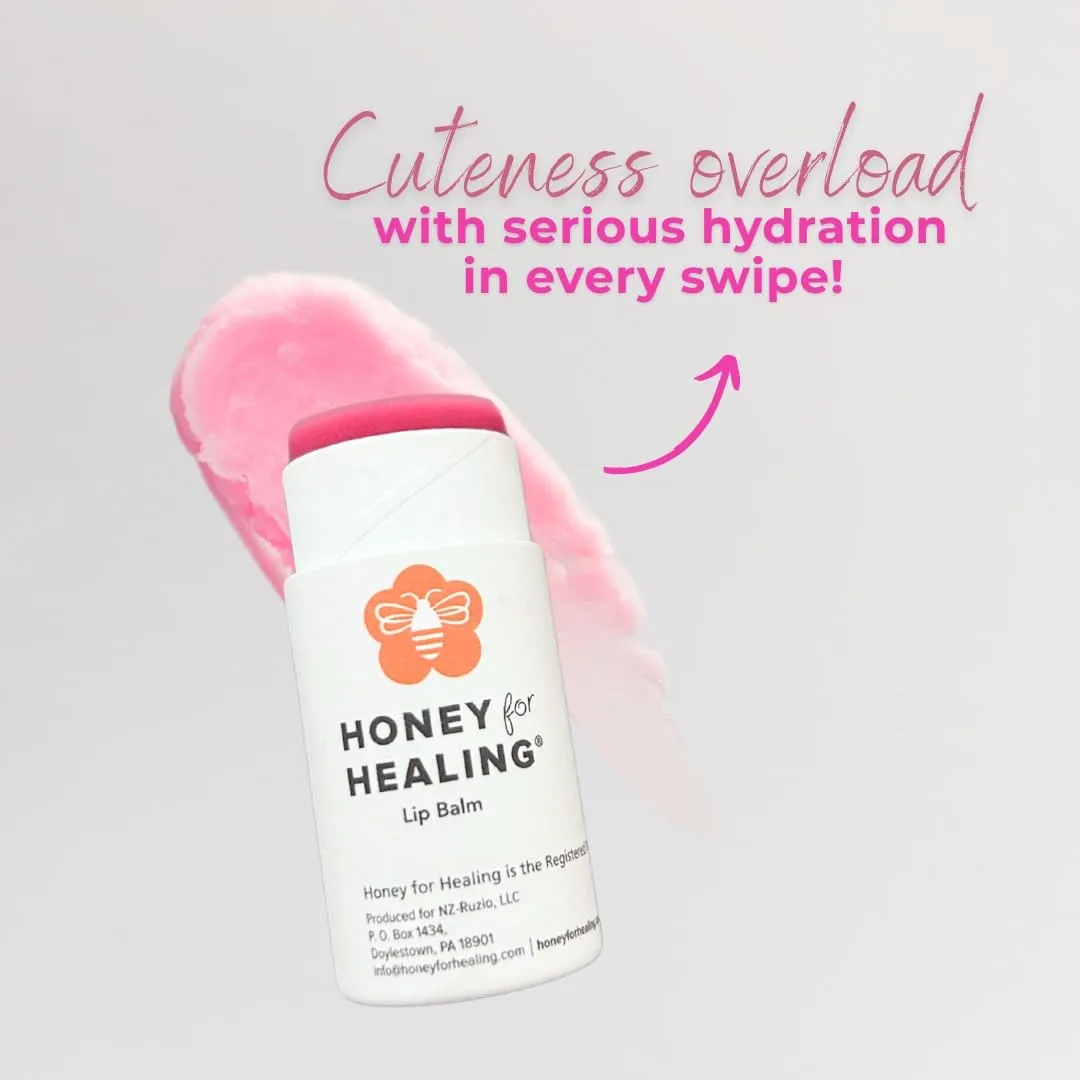 Manuka Honey Lip Balm 15+ UMF – Ultra-Hydrating Formula with Beeswax, Castor Oil & Organic Coconut Oil | 12+ Hour Moisture | Eco-Friendly Recyclable Tube | 0.25 oz / 7 g (Soft Rose)