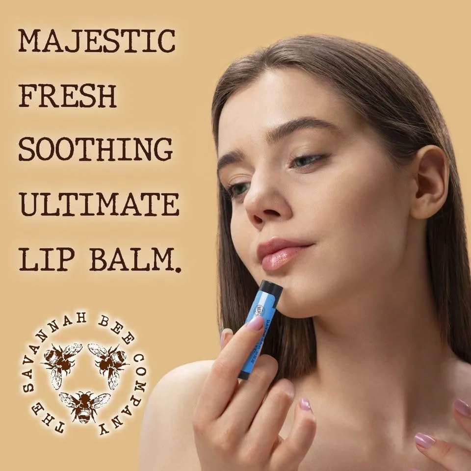 Savannah Bee Company Lip Balm - Lip Moisturizer for Chapped Lips - Hydrating Lip Balm with Pure Honey