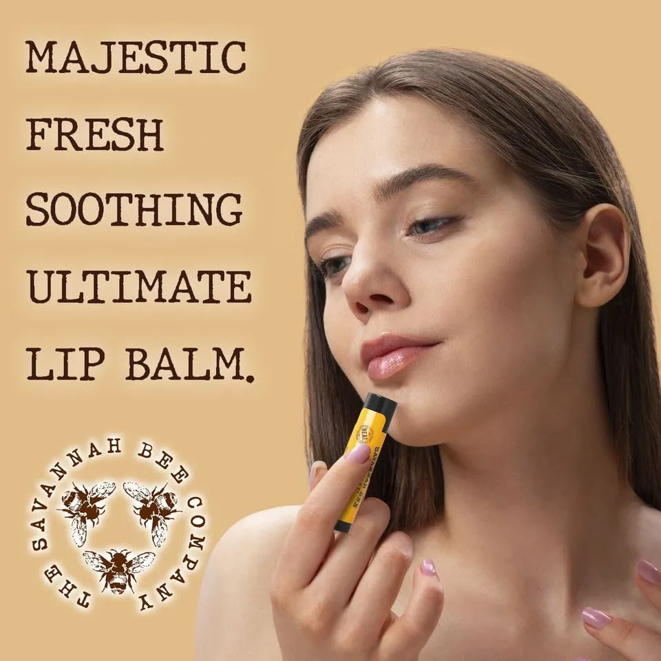 Savannah Bee Company Lip Balm - Lip Moisturizer for Chapped Lips - Hydrating Lip Balm with Pure Honey