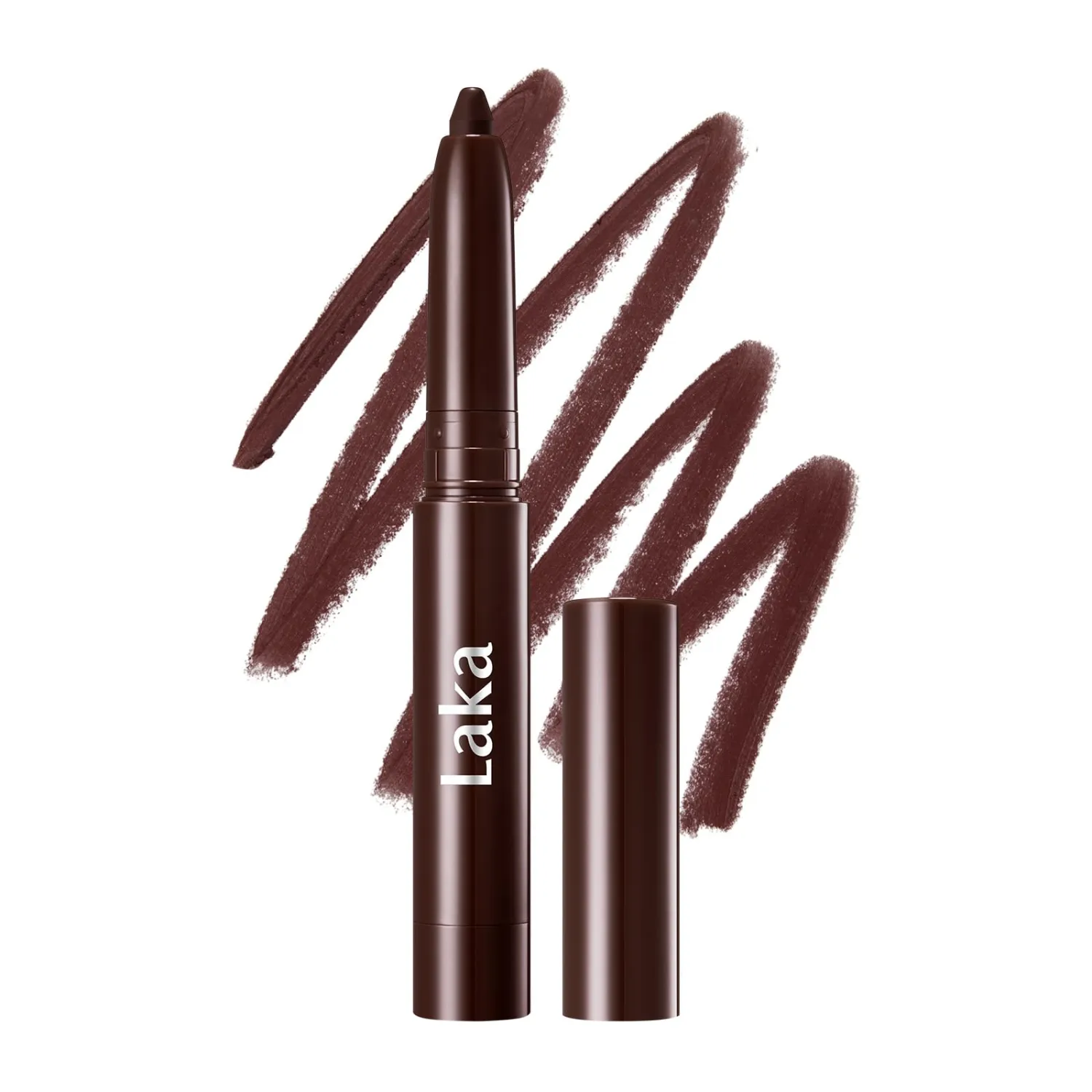 Laka Lip Liner, Deep Brown Lip Liner, Rich Cream Glide Texture, Semi-Matte Finish for Shaping Lips, Smooth Application, K-Beauty​, Korean Makeup, 0.02oz, #08 Burnt Brown