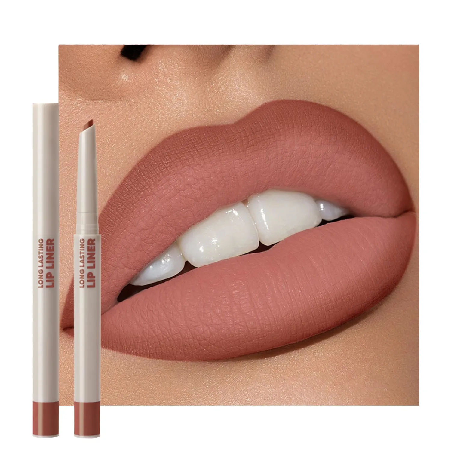 Erinde Long-Lasting Lipstick Pencil, 2-in-1 Matte Lipliner Pencil for Sculpting & Filling, Rich Color Creamy Waterproof Lip Liner Crayon, Lip Contour Tint Makeup, Vegan & Cruelty-Free, 08 Oxblood Red