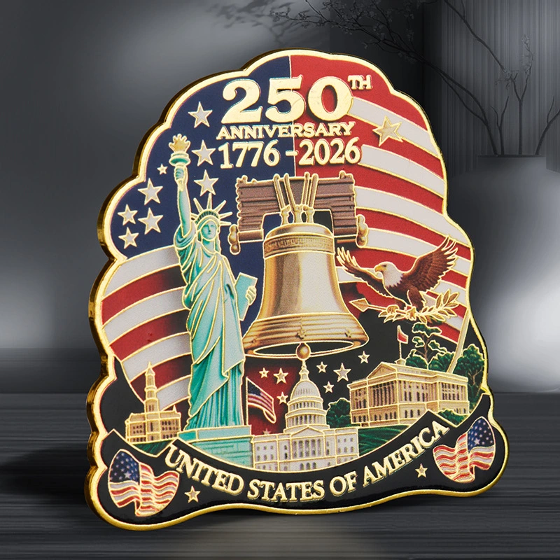 Commemorative Fridge Magnets Featuring The Statue Of Liberty And Other Icons