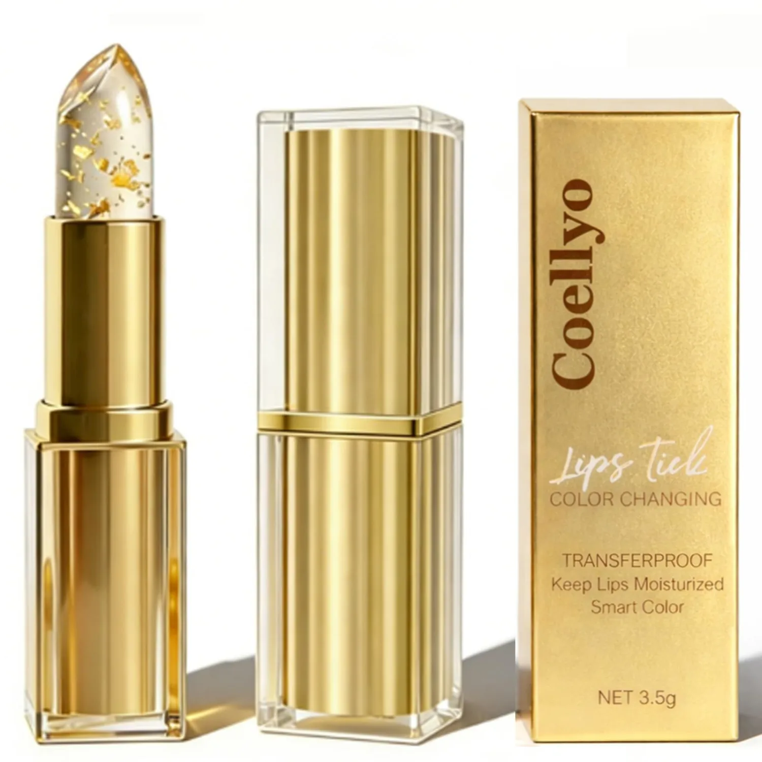 Color Changing Lipstick, Transferproof pH Adjusting Lipstick for Mature Women, Long-Lasting Moisturizing Clear Lip Stick Changes Color (1 Pcs)