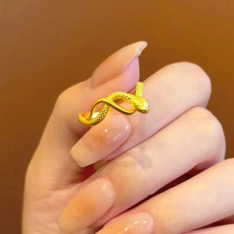 Twisted Spirit Snake Ring For Women