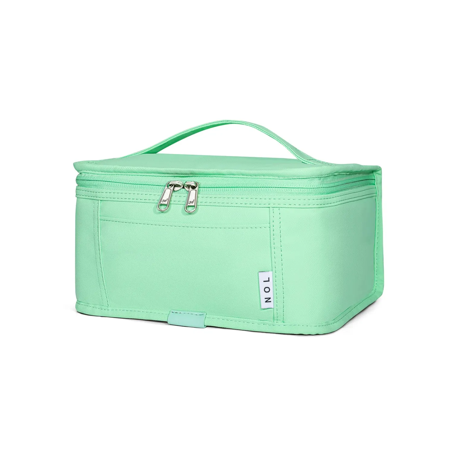NOL Natural Organic Lifestyle Small Lunch Bag Mini Lunch Box Insulated Lunch Bag for Men/Women Leakproof Cooler Tote Bag Lightweight Nylon Waterproof Lunch Box For Work,Mint green