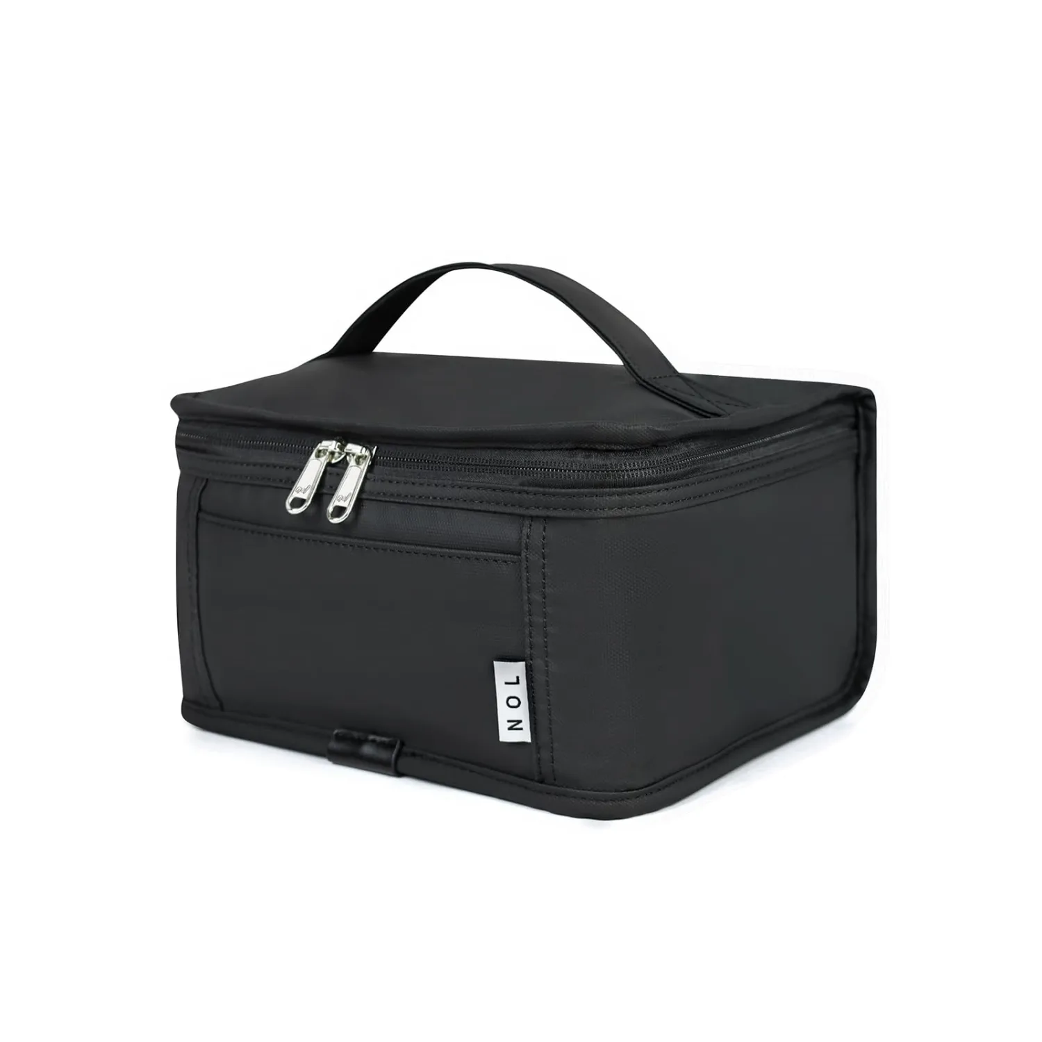 NOL Natural Organic Lifestyle Small Lunch Bag Mini Lunch Box Insulated Lunch Bag for Men/Women Leakproof Cooler Tote Bag Lightweight Nylon Waterproof Lunch Box For Work, Black