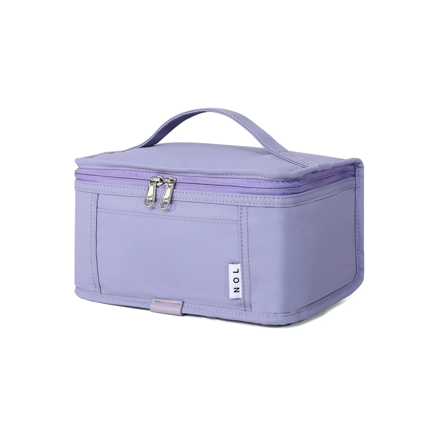NOL Natural Organic Lifestyle Small Lunch Bag Mini Lunch Box Insulated Lunch Bag for Men/Women Leakproof Cooler Tote Bag Lightweight Nylon Waterproof Lunch Box For Work, Light purple