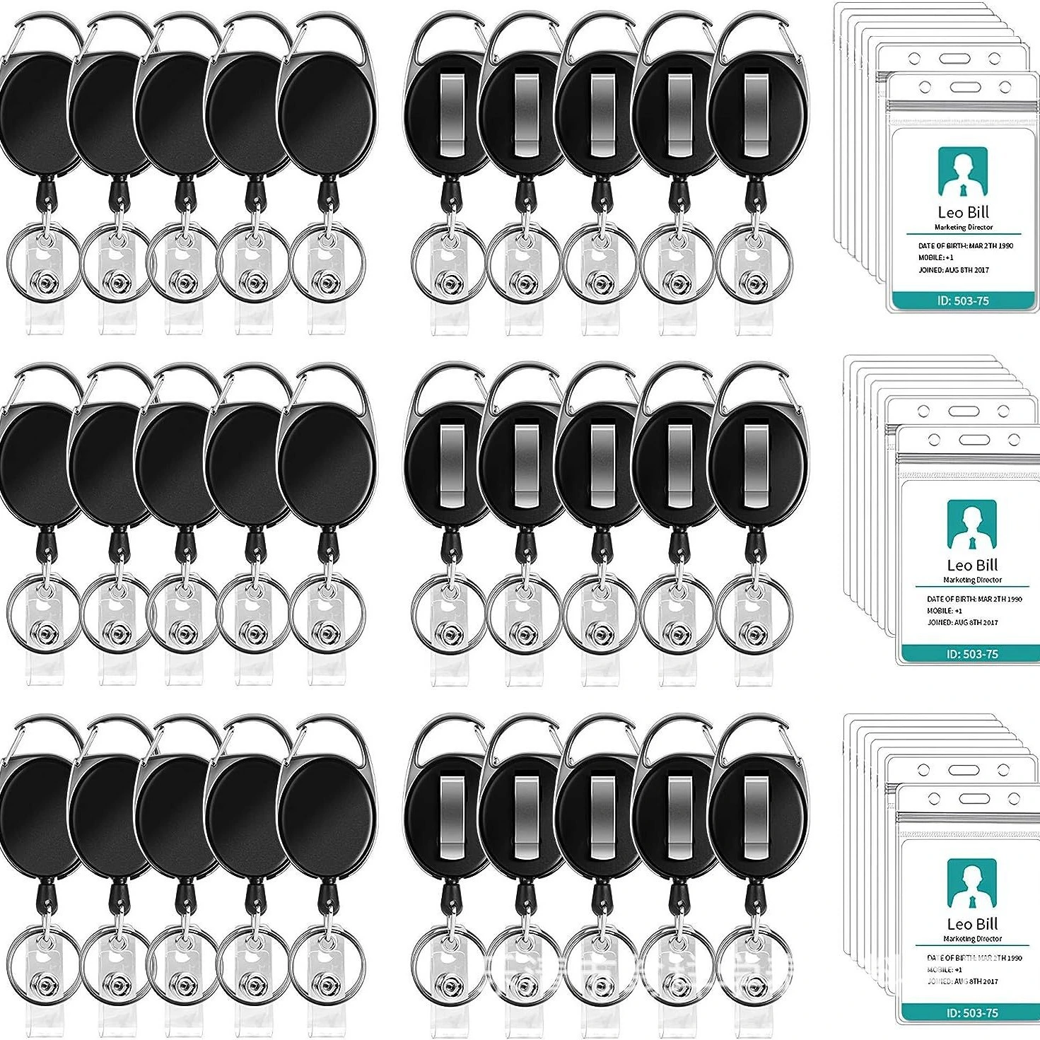 Cross-border New Bestseller Retractable Badge