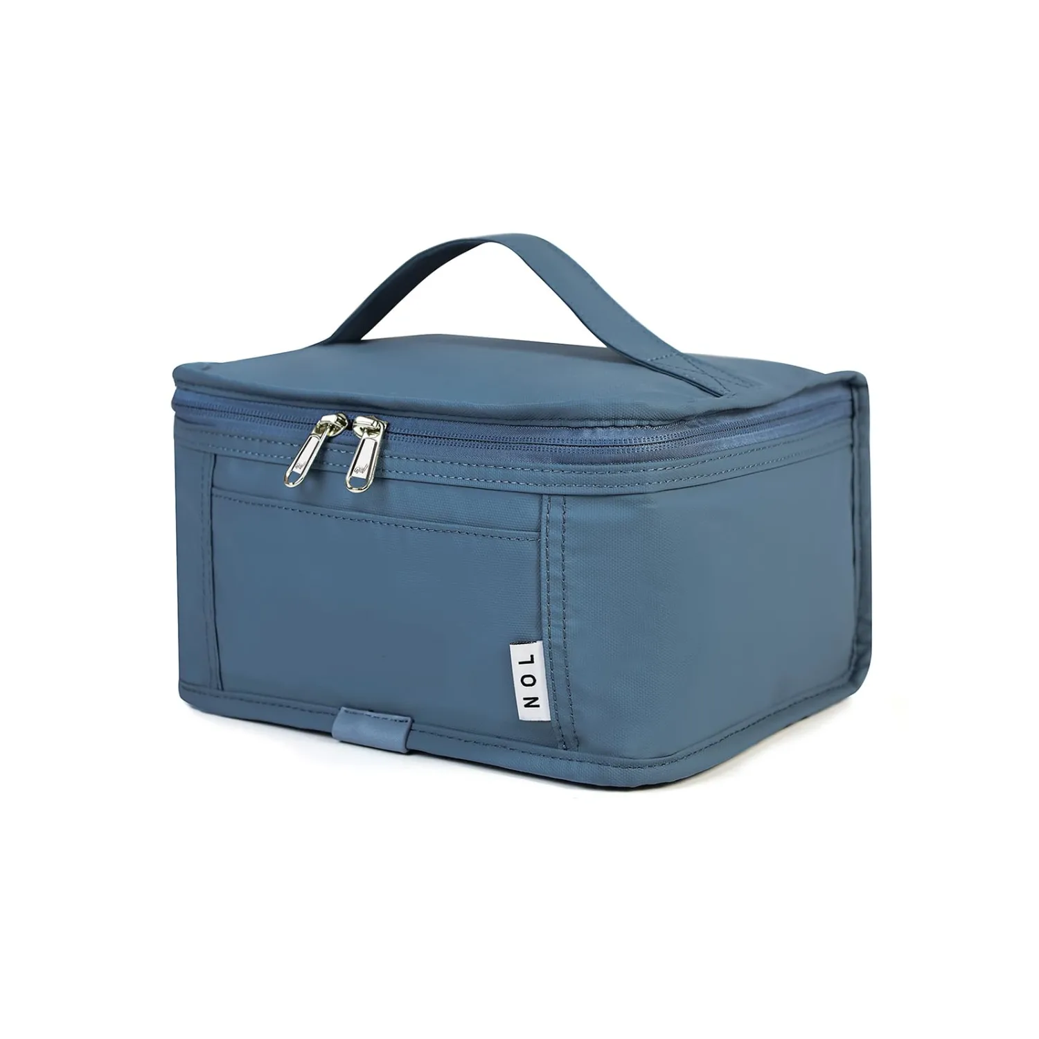 NOL Natural Organic Lifestyle Small Lunch Bag Mini Lunch Box Insulated Lunch Bag for Men/Women Leakproof Cooler Tote Bag Lightweight Nylon Waterproof Lunch Box For Work, Dusty blue