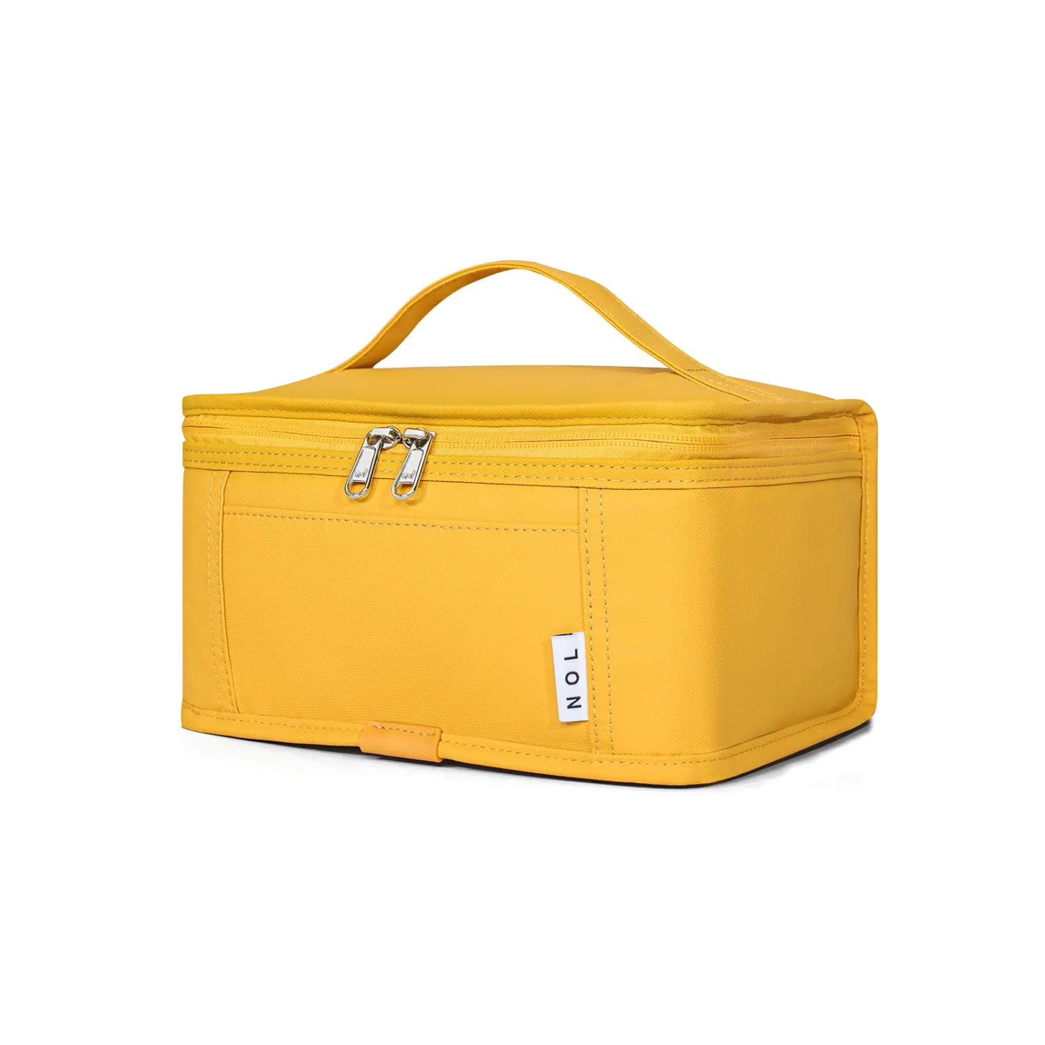 NOL Natural Organic Lifestyle Small Lunch Bag Mini Lunch Box Insulated Lunch Bag for Men/Women Leakproof Cooler Tote Bag Lightweight Nylon Waterproof Lunch Box For Work, Earth-yellow